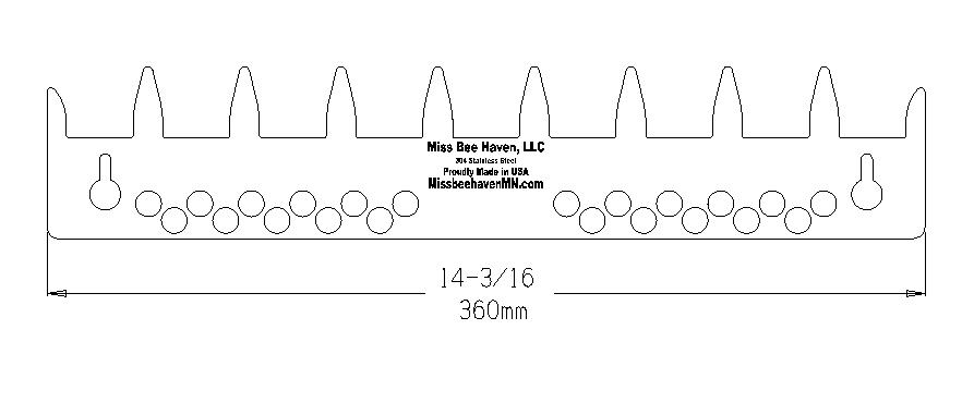 Australia 9 Frame Spacer - Mouse Guard-Flow hive