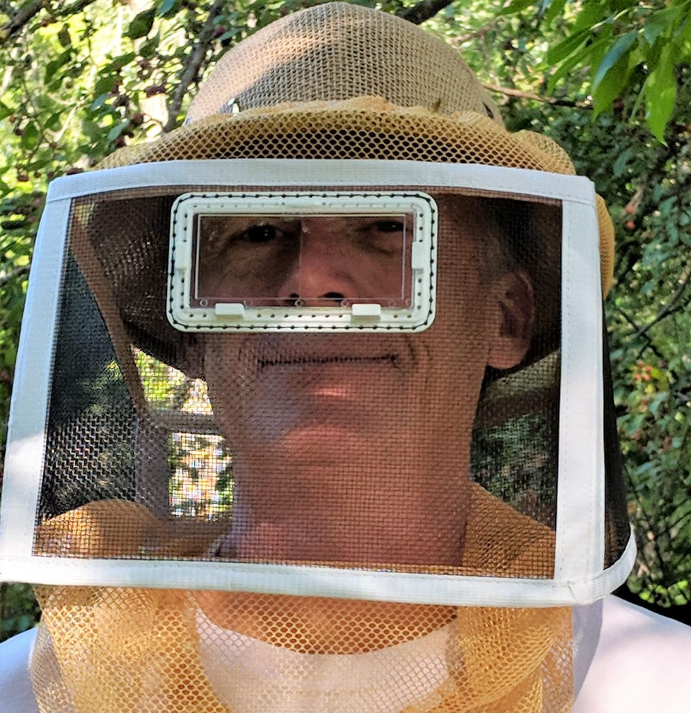 I See Bees Veil with Magnifier mounted on the Right Side,Beekeeping tool ICBz 
